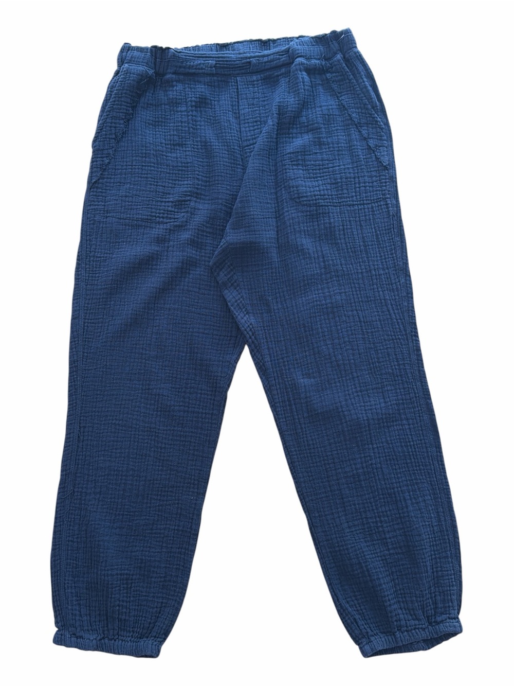 MELISSA NEPTON Navy Gauze Joggers